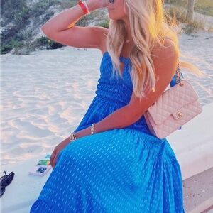 INTERMIX blue maxi dress